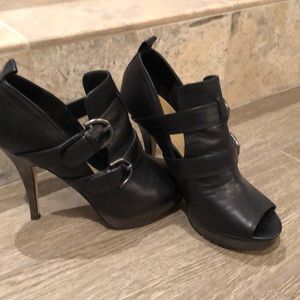 Coach peep toe heels